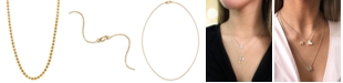 Alex Woo Beaded 16" Chain Necklace in 14k Gold